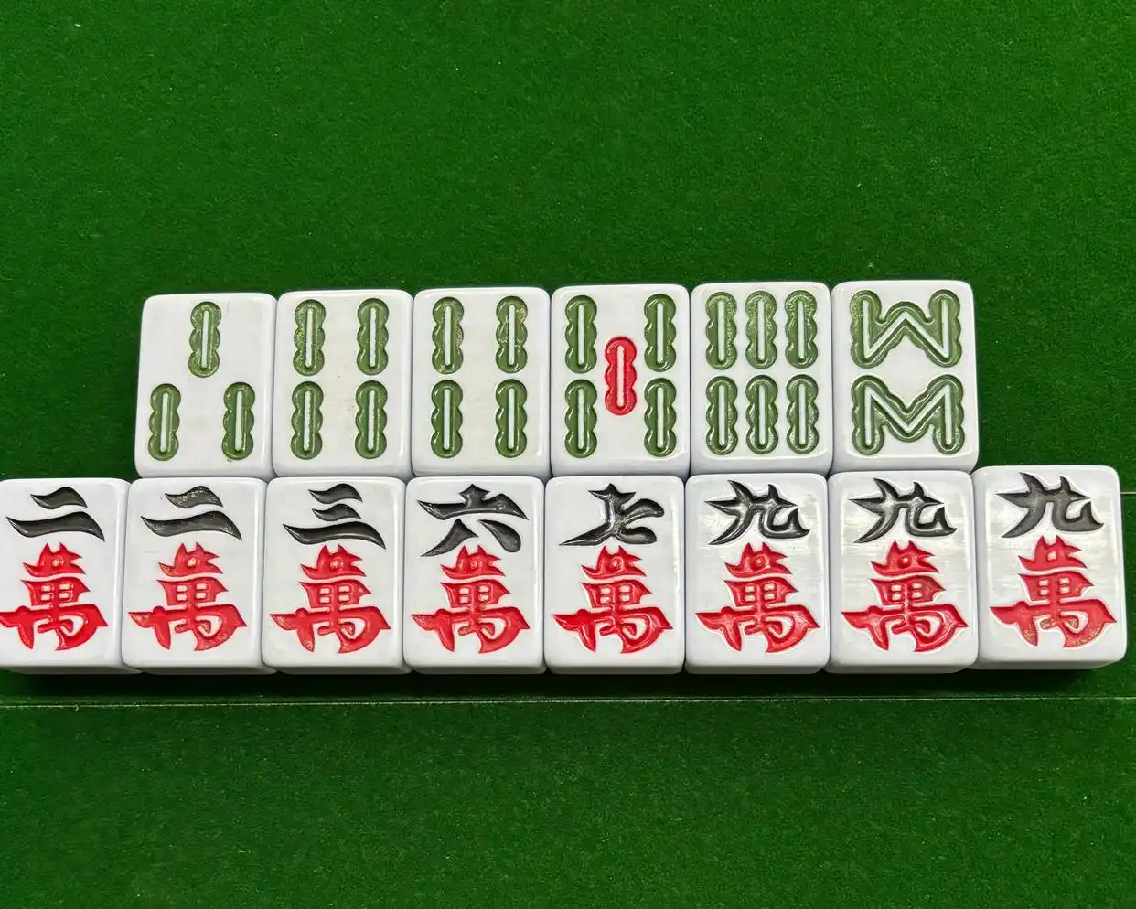 数麻将识别类别示意图